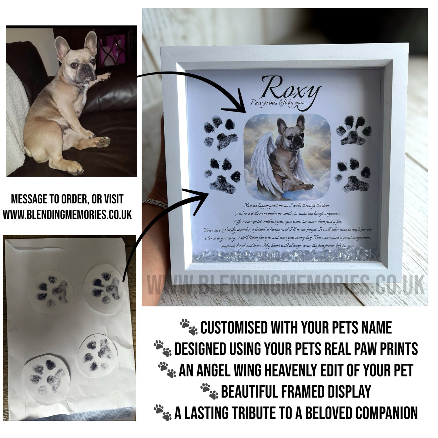 Paw Print Memorial Box