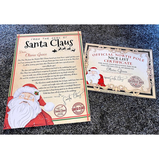 Santa Letter & Certificate